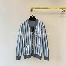 深圳南油货L家~顶~级版本25早秋新款 五角星刺绣圆领一系列针织杉