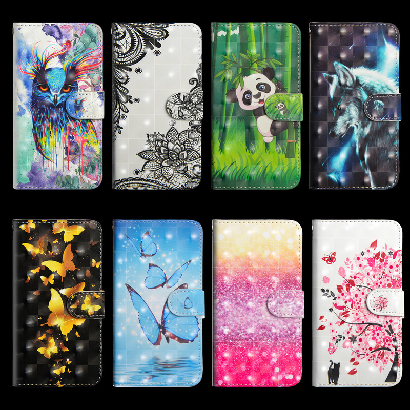 Samsung NOTE20 painted 3D mobile phone case for S21 print butterfly A51 wallet leather case A12 protective case M51
