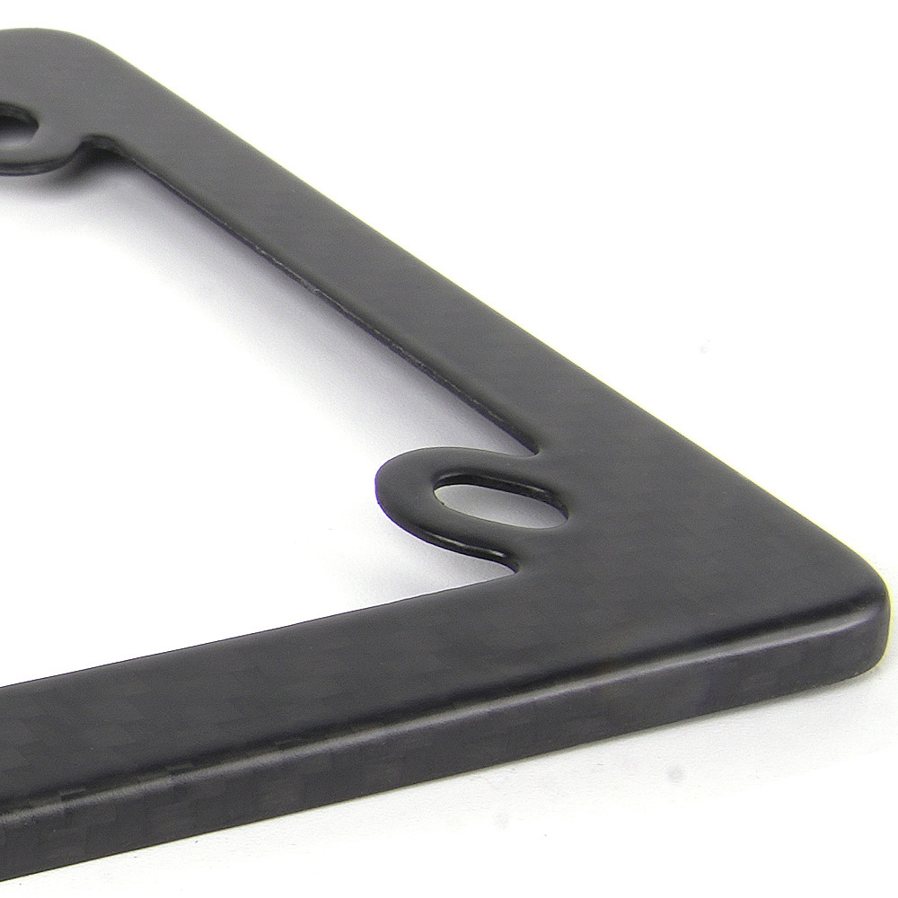 Us Standard 4-Hole Motorcycle License Plate Frame, Matte Dry Carbon License Plate Frame, Us Standard License Plate Holder Modification Accessories