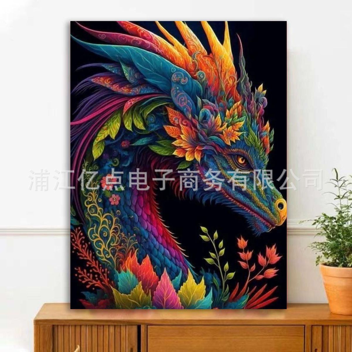 Nueva pintura de diamante 5D transfronteriza con marco DIY hecho a mano pegajoso diamante pintura sala de estar pintura decorativa punto diamante pintura fábrica al por mayor