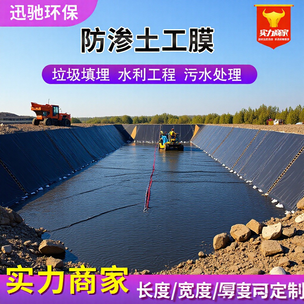 藕池污水处理场养猪场化粪池防渗土工膜水厂养殖膜0.5mmHDPE膜