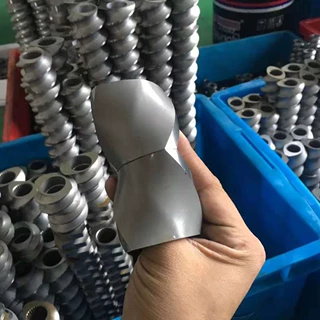 双螺杆挤出机螺纹元件筒体造粒机双螺杆挤出机配件厂家生产定制