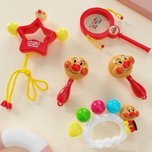 1沙锤面包超人婴儿玩具沙鼓手摇铃乐器早教玩具新生宝宝安抚玩具