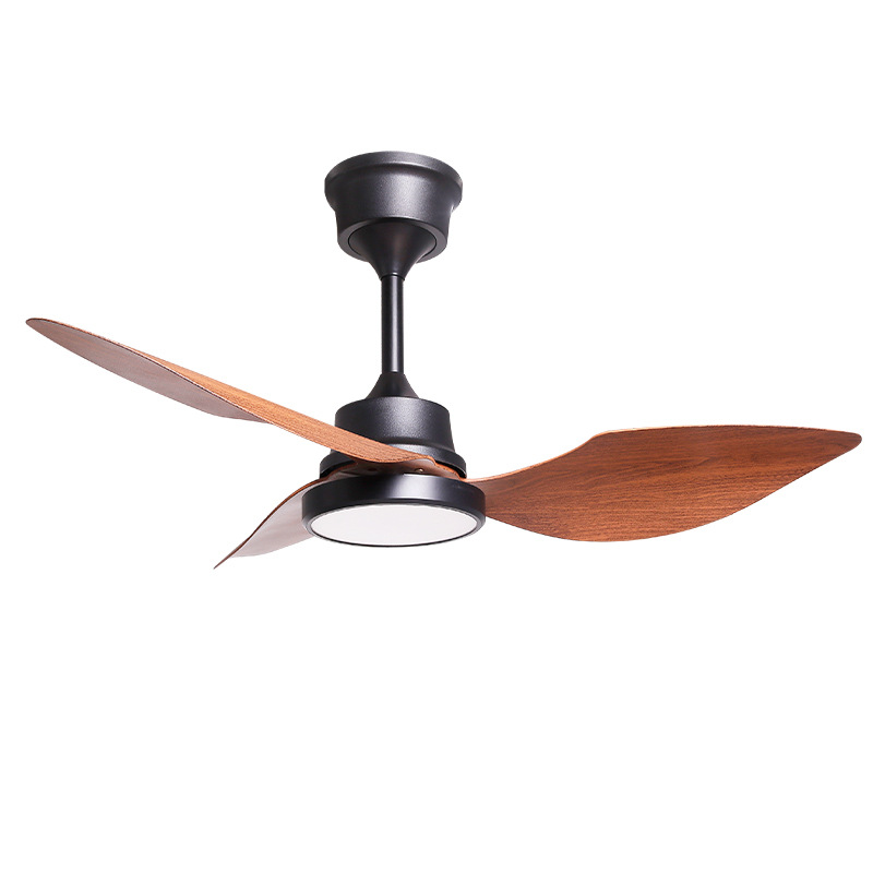 Ventilador de Techo con Luz de Hierro y ABS, Control Inteligente, Regulable, para Sala de Estar y Dormitorio