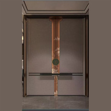 多款超异形弧形拱形墙布彩印新中式全案设计大厅刺绣软硬包背景墙