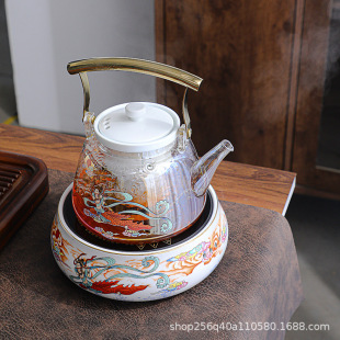 Dunhuang Feitian Glass Tea Maker Set Household Steaming Teapot Large Capacity Net Celebrant Tea Set Automatic Electric Ceramic Stove
