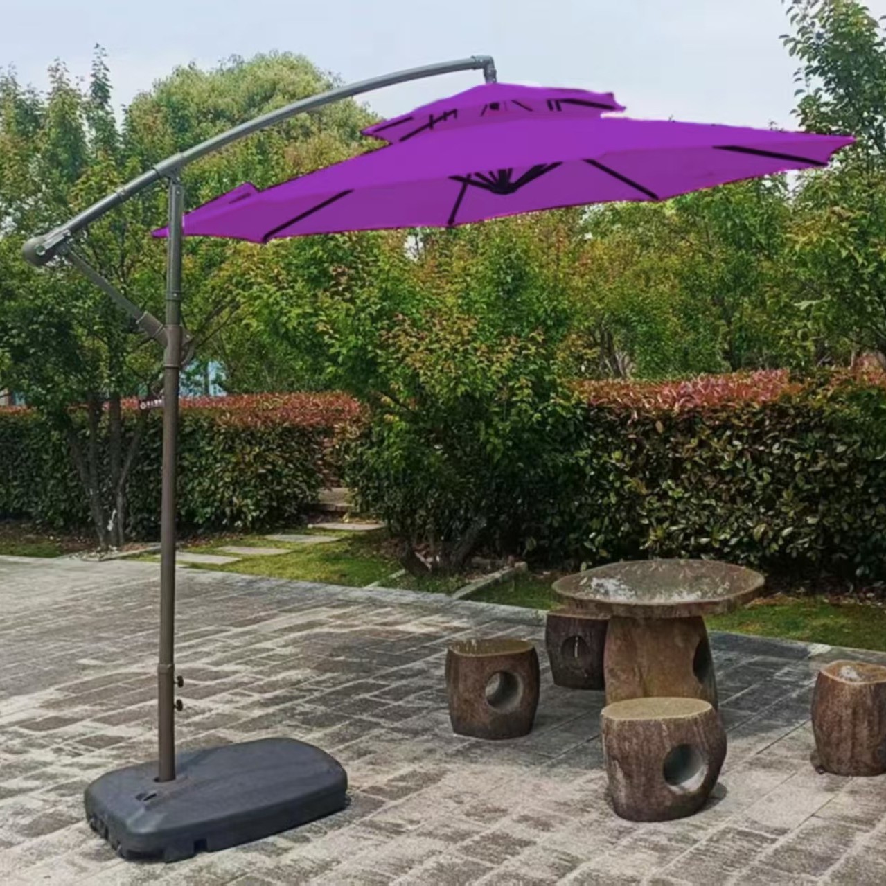 Paraguas para jardín, paraguas para jardín, paraguas al aire libre, paraguas laterales, paraguas anti-UV, tendencia creativa image 81