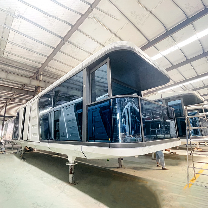 Celebridad de Internet alojamiento contenedor lugar escénico superficie del lago nuevo espacio cápsula Casa de pesca muelle cama y desayuno cabina