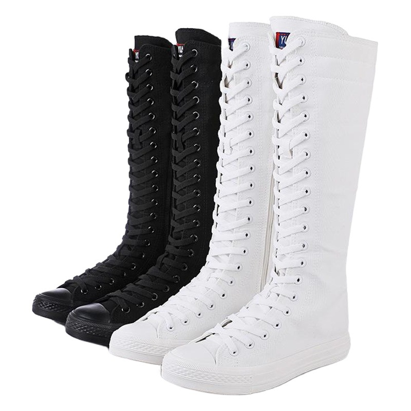 New High-Top Casual Shoes, Versatile Soft-Soled Canvas Shoes, Flat-Soled Single Shoes, Women's Shoes, Korean Style Wholesale Shoes
