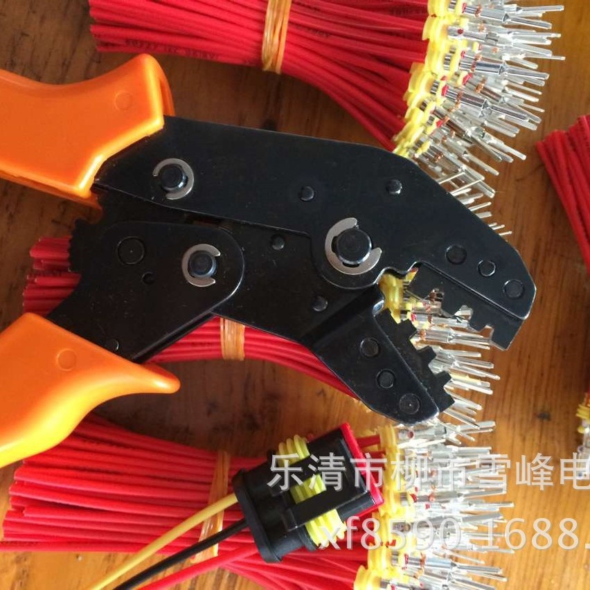 压线钳 端子压线钳 剥线钳  2P汽车接插件连接器 压线钳