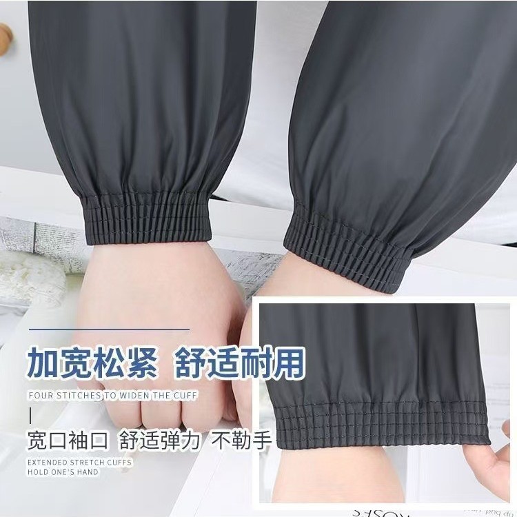 Adulto impermeable a prueba de aceite de cuero blanco oversleeve trabajo de los hombres alargado cocina hogar anti-fouling oversleeve mujeres resistente a las manchas oversleeve