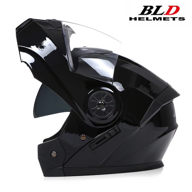 BLD transfronterizo para cascos de motocicletas eléctricas cascos completos cascos de doble lente cuatro estaciones al por mayor