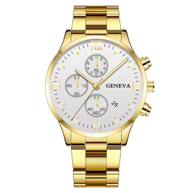 Cinturón de oro de aguja de oro de disco blanco (versión de horquilla plana)