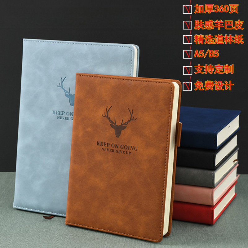 Cuaderno personalizado a5 cuaderno grueso bloc de notas de alto valor libro de cuentas manual al por mayor creativo b5 línea horizontal original fuente punto