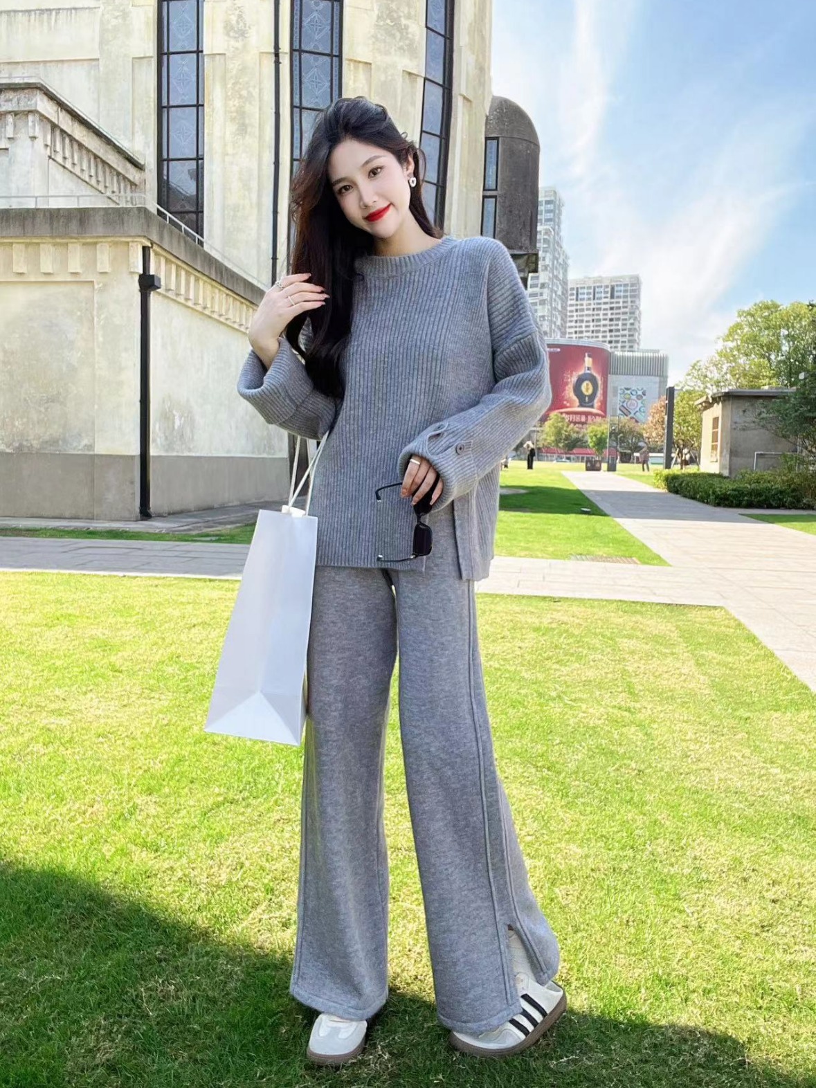 Design knitted sweater