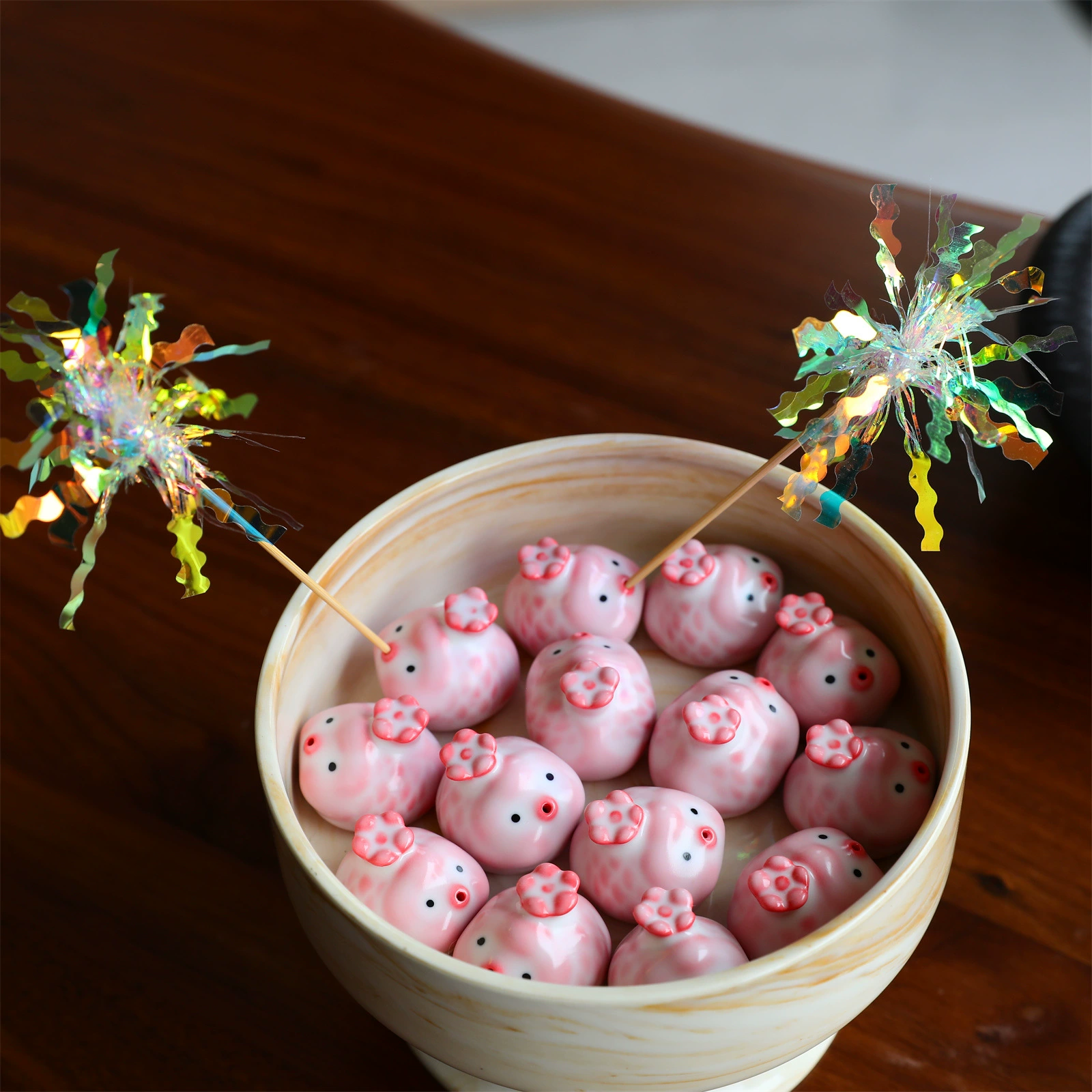 Ceramic Bubble Fish Tea Pet Tea Cup Combination Bubble Fat Fish with Large Household Master Cup Special Tea Cup