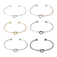 欧美亚马逊经典热卖个性风潮心形打结爱心女士手镯情人节礼物