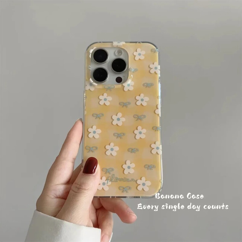 Flower-Themed Case Suitable for Samsung S23 Fe, S26 Ultra/S24 Plus/S21, Double-Layered for iPhone 17 Pro Max