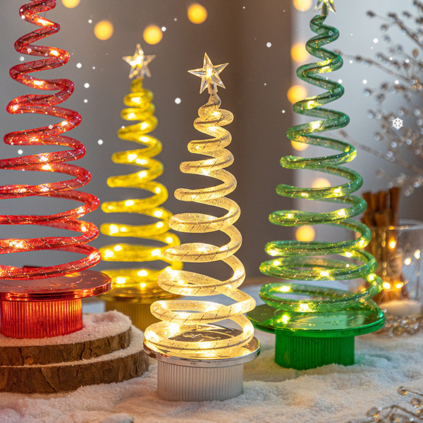 Cross -border desktop glow Christmas tree Christmas decorative props…