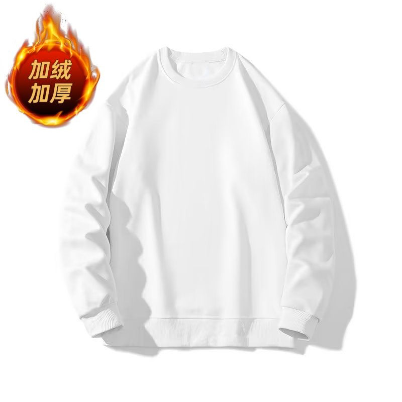 Camiseta de moda callejera americana suelta gris pálido chaqueta con capuzas camiseta de manga larga para hombres y mujeres otoño y invierno pareja ropa de moda