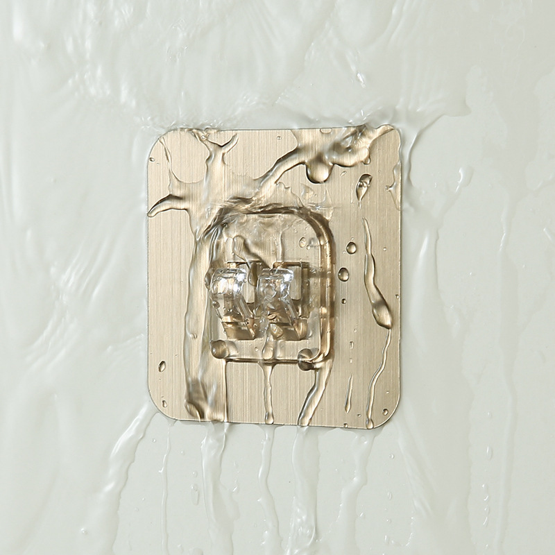 Strong Adhesive Buckle Hook Wall Hanging Wall Shelf Patch Kitchen Bathroom Double-Sided Punch-Free Traceless Adhesive Hook