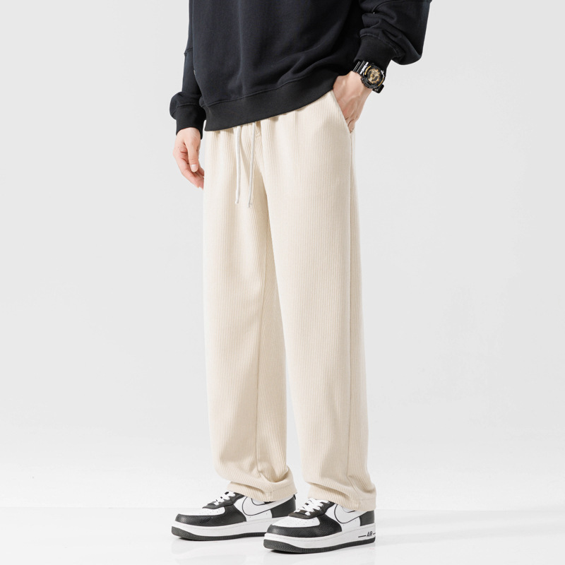 American Heavyweight Sweatpants For Men And Women In Autumn And Winter Solid Color Versatile Casual Trousers For Men Loosey Brand Men's Drapey Straight Pants