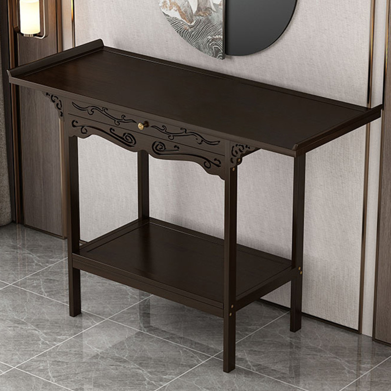 Incense Table for Home Use, New Chinese-Style Altar, Buddha Table, Strip Case, Bodhisattva, Buddhist Niche, Ancestor Cabinet, Main Hall, Offering Incense Table, Bamboo