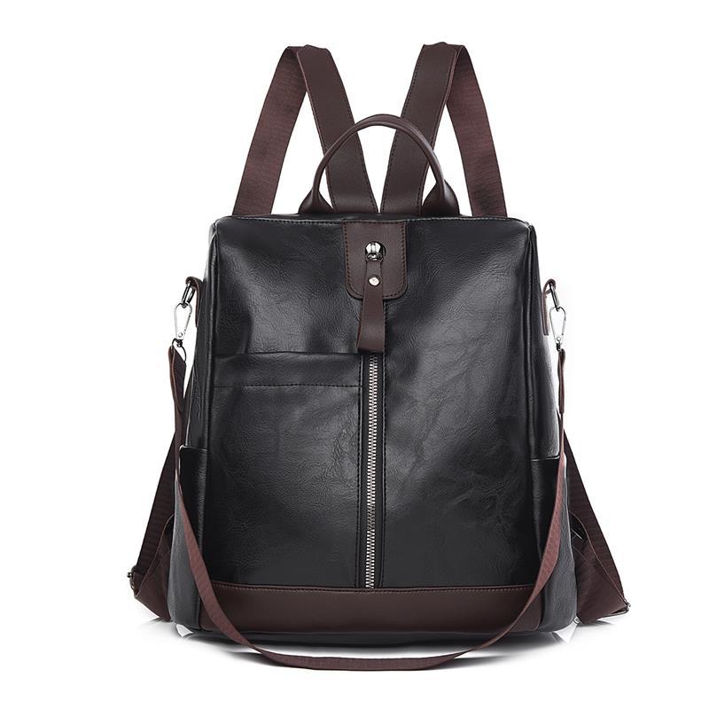 Spot al por mayor 2025 primavera nueva mochila antirrobo para mujer salvaje moda simple multifuncional para mujer