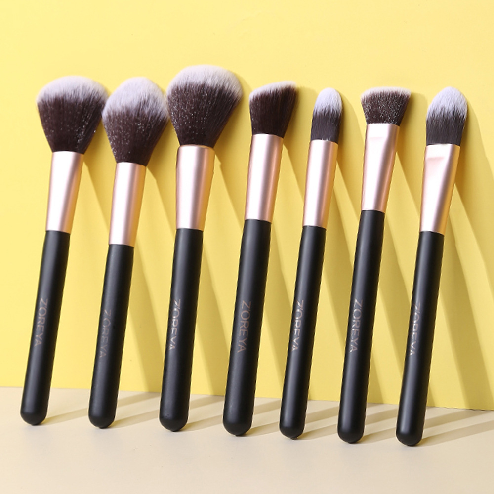 ZOREYA Cross-border AliExpress Venta caliente Herramientas de belleza Sombra de ojos Cepillo de labios Cepillo de base 16 pinceles de maquillaje Juego completo al por mayor