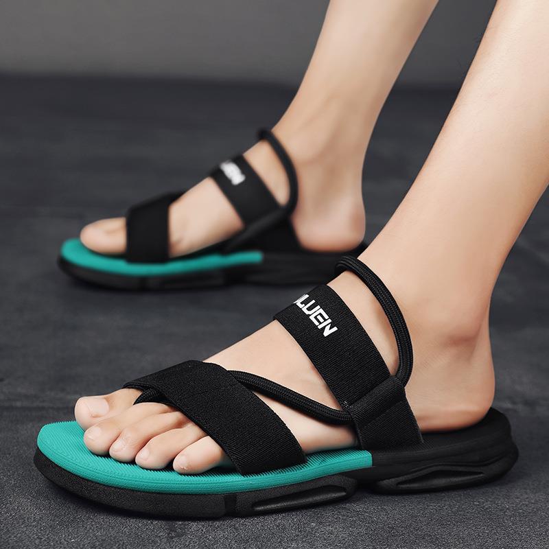 Sandalias casuales transfronterizas 2023 verano al aire libre playa zapatos hombres chanclas casa interior plataforma zapatillas