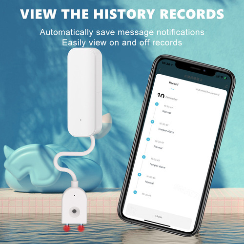 New Tuya Doodle WiFi Water Leak Sensor WiFi Water Leakage Mobile APP Push Message Smart Linkage