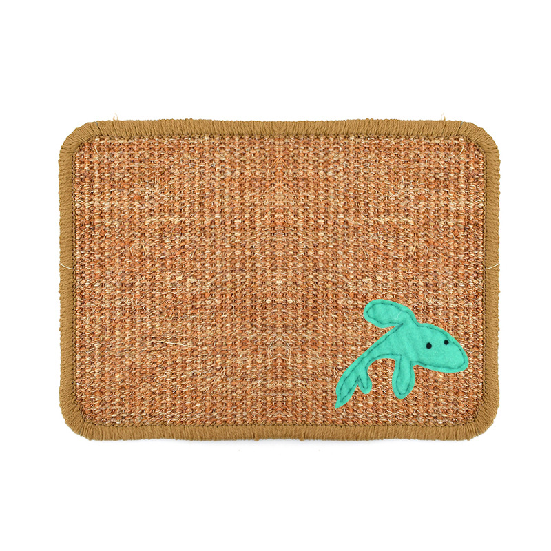 En stock al azar de sisal gato rascarse almohadilla de algodón de tela sisal estera de bloqueo estera de mascota sofá almohadilla protectora entrega rápida