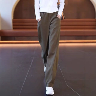 女裤2025秋季新款阔腿裤直筒裤女士百搭舒适通勤休闲裤时尚香蕉裤
