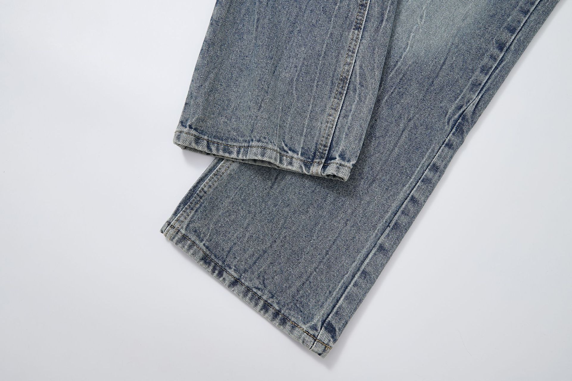 2025 Spring Summer New Loose Straight Jeans Men Elastic Lycra Fabric Denim Trousers Plus Size Casual Pants Male Fashion Clothing_mkmklike.com