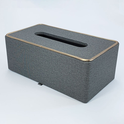 Light luxury fashion tissue box, creative household high-end leather tissue box, dining table coffee table paper tissue box can be added with LOGO