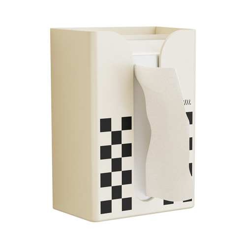 Bathroom wall-mounted tissue box toilet tissue face towel storage rack no punching upside down hanging tissue storage box