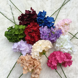 Artificial Flowers for Wedding Decoration, 126 Pieces of Single Hydrangea Lollipops, Export Home Decor Flower Bouquets, Fake Flowers