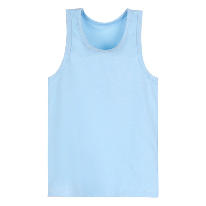 Детская эластичная майка для девочек, однотонная майка-топ, летний хлопковый жилет для малышей, летний жилет для детей, цвета леденцов