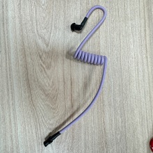 彩色编织管子 对讲机耳机替换装空气管布线管紫色