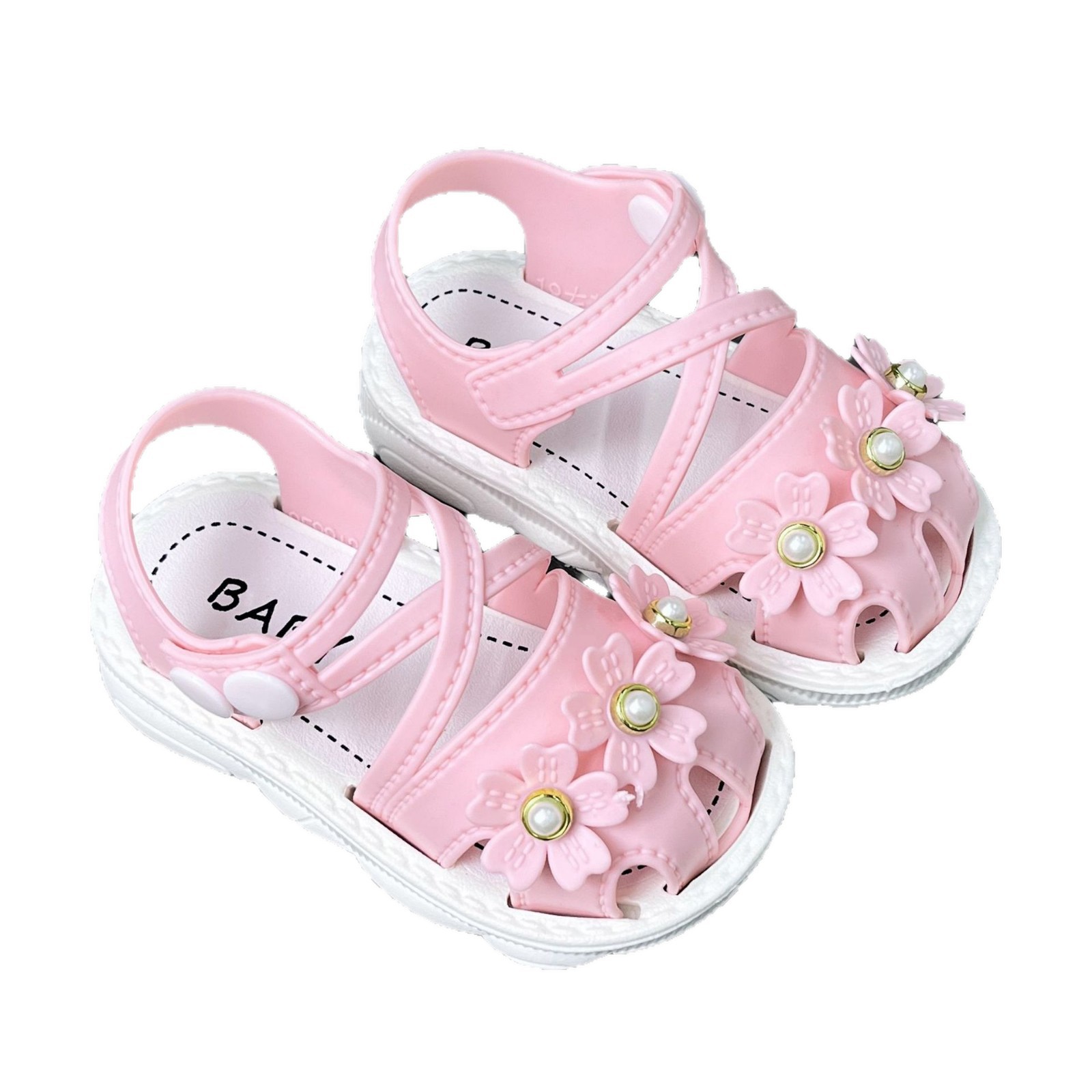 Fuente de fábrica de verano nuevos zapatos para bebés niñas bebés con suela suave zapatos para niños pequeños bebés comercio exterior al por mayor