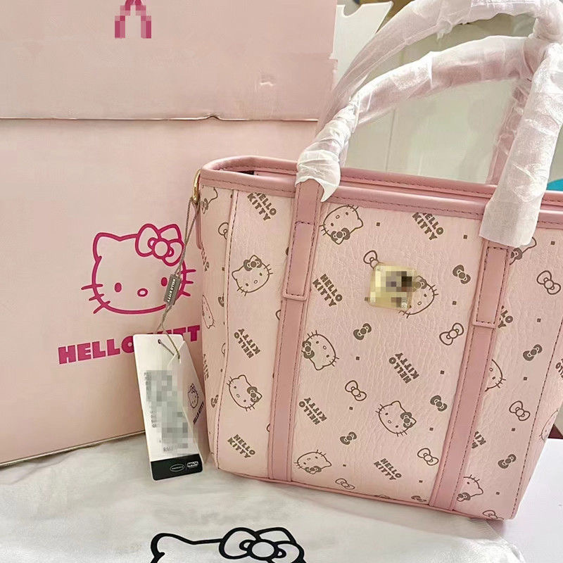 HelloKitty凯蒂猫菜篮子托包时尚手提女包包新款小众单肩斜挎包