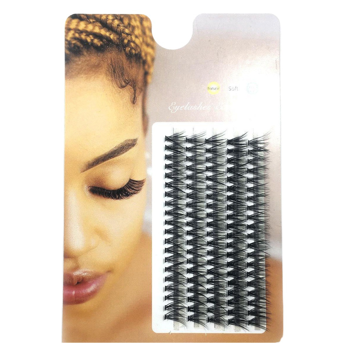 Fabricante de venta directa transfronterizo, pestañas postizas de 5 filas de fusión en caliente 10P20P30P40P, pestañas de un solo grupo, pestañas superiores.