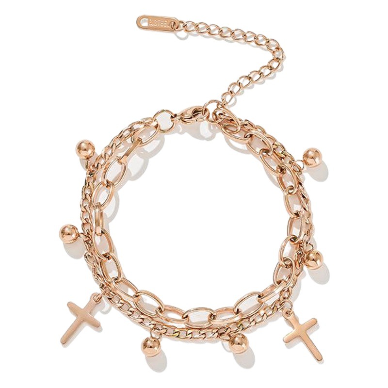 INS pulsera mujer Net Rojo hip hop frío estilo estudiante simple oscuro pulsera discoteca moda punk fresco nicho diseño