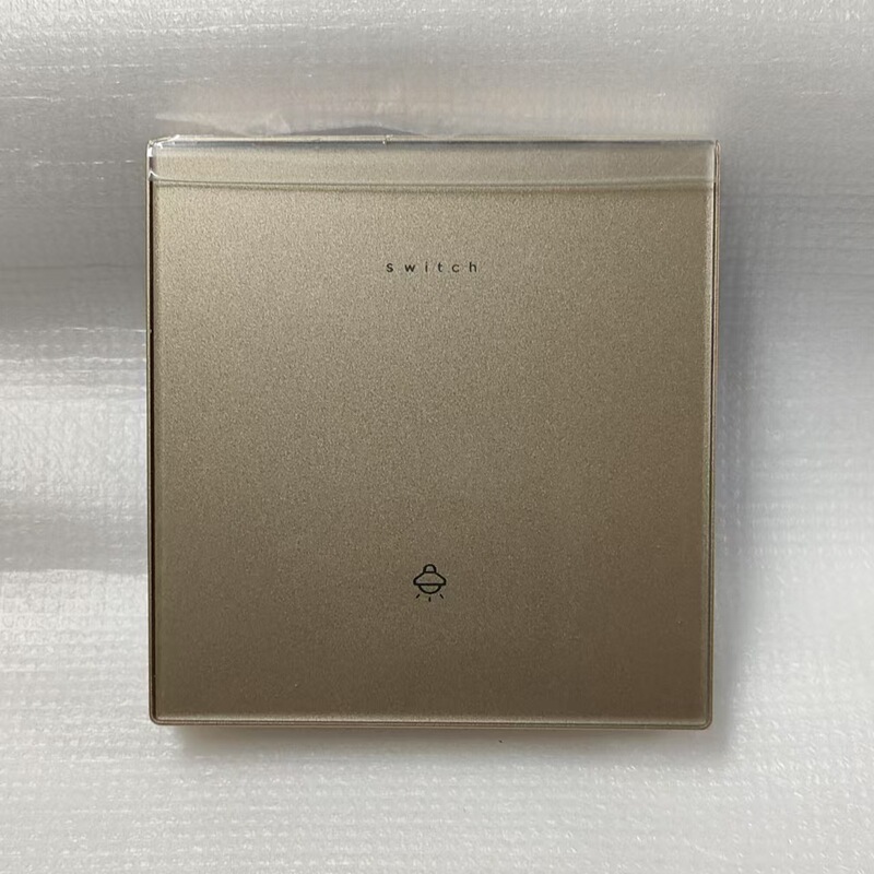 Tempered Glass Home Wall Switch Hotel Boutique Switch Star Silver USB Socket Foreign Trade Switch Panel