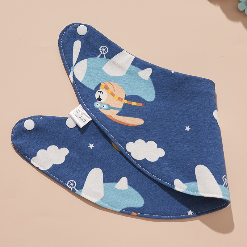 Blue puppy [crescent bib]