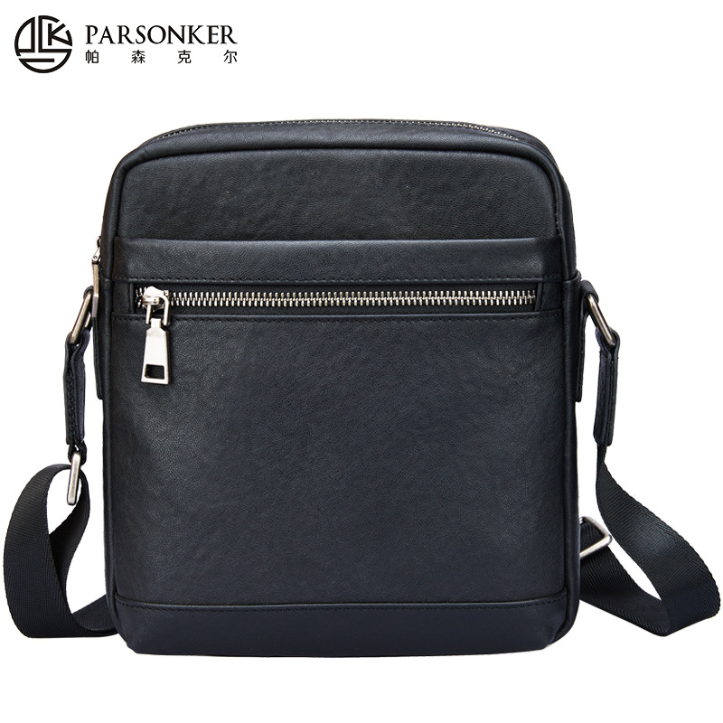 2021 new summer first layer cowhide men's small bag messenger bag genuine leather shoulder bag summer fashion casual bag