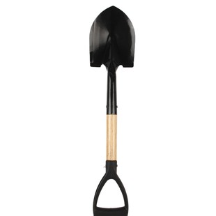 68cm Extended Gardening Planting Soil Turning Shovel Fire Shovel Outdoor Shovel Digging Shovel Cross-Border Wooden Handle Shovel