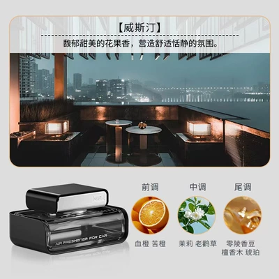 High-end car business aromatherapy for men's and women's interior fragrance car accessories ornaments perfume holder cross-border parts for distribution (Perfplant seat) - black-wismarchi
