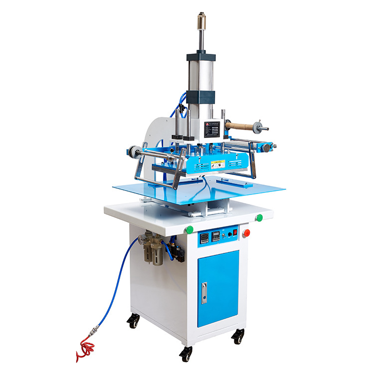 气动烫金机皮革木头礼盒塑料自动烙印压痕机烫印高度可调热转印机