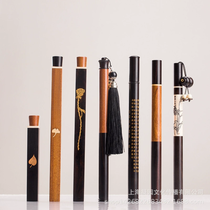 Благовония ствол фиолетовый сандаловый ствол благовония ствол деревянная резьба благовония ствол с ароматической вставкой креативные производители труб из черного сандалового дерева оптом